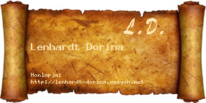Lenhardt Dorina névjegykártya